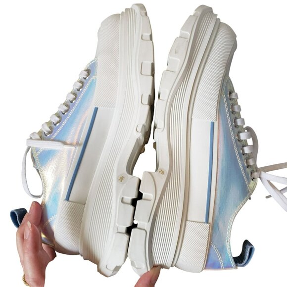 Alexander McQueen Iridescent Y2K Sneakers Gothcore Fairy Punk Dopamine Dressing - Picture 12 of 16
